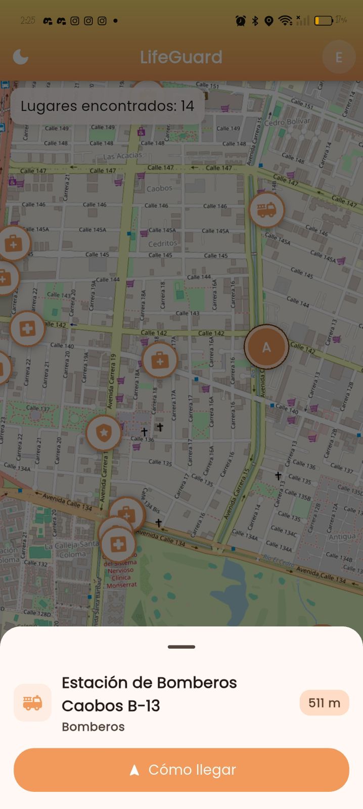 Pantalla de comunidad y participación